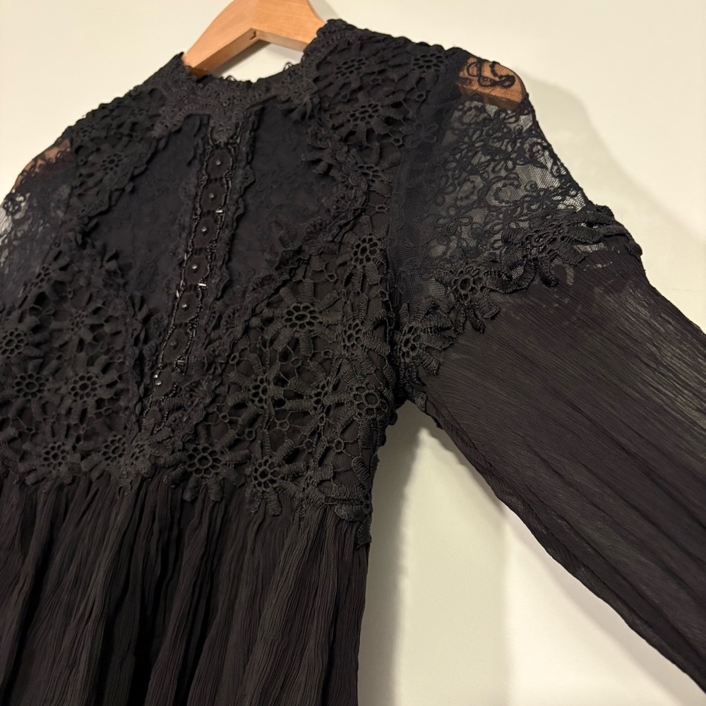 Free People Lou Lou Babydoll Dress #GothChic - Picture 5 of 16